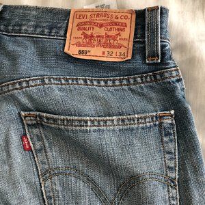 LEVI'S 559 MENS DENIM JEANS - RED TAB - 32 x 34